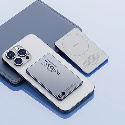 Travel Powerbank For Magsafe Wireless Charge Qi2 Power Banks Fast Charge External Battery With Bracket For iPhone 16 15 14 13 12