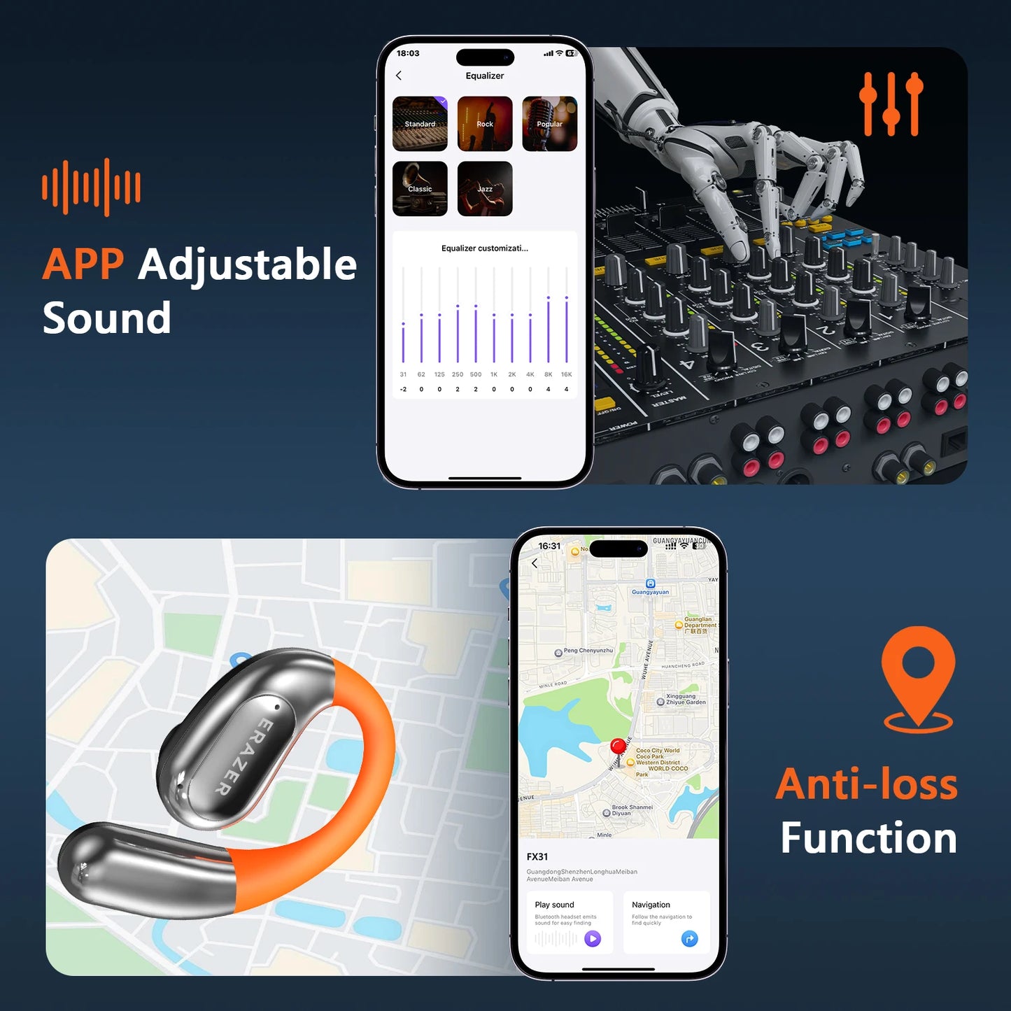 ERAZER XF31 AI Bluetooth Translation Earbuds