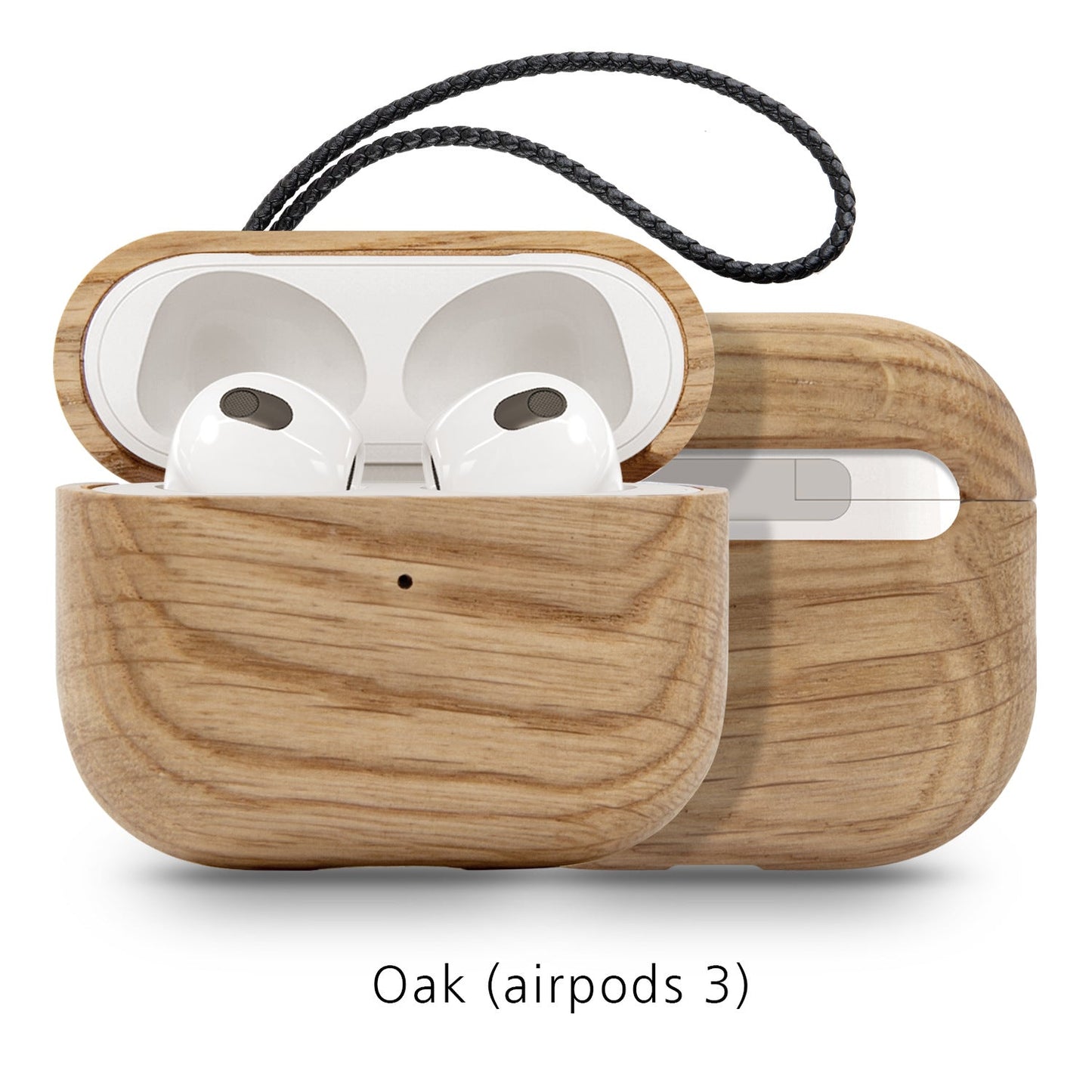 Natural Style Wood Case for Bluetooth Earbuds