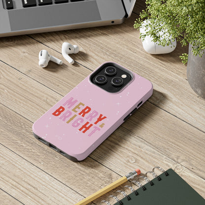 Merry & Bright Tough iPhone Case with Wireless Charging