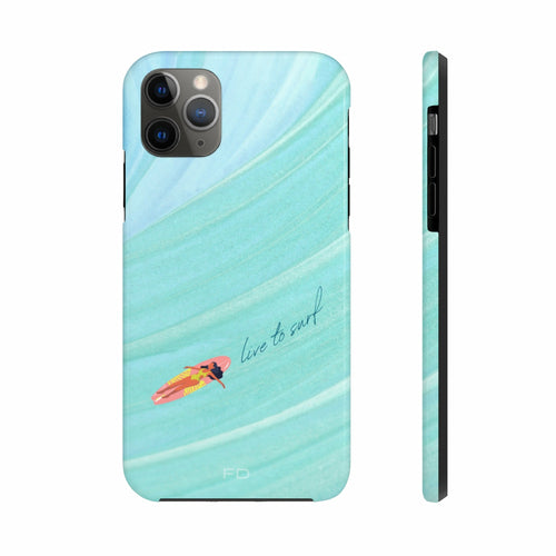 Live to Surf Tough iPhone Case with Wireless Charging