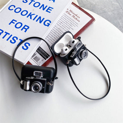 Cute & Durable Vintage Camera Look Wireless Earphone Case