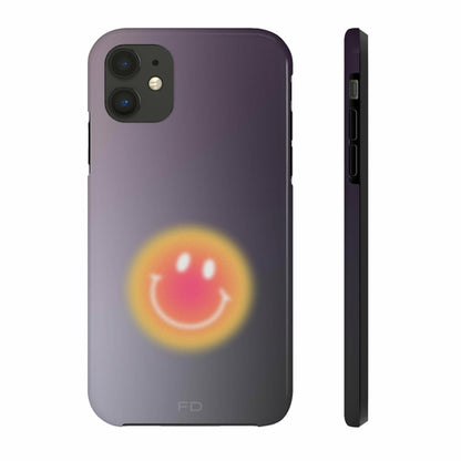 Smiley Face Tough iPhone Case with Wireless Charging