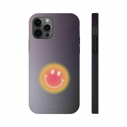 Smiley Face Tough iPhone Case with Wireless Charging