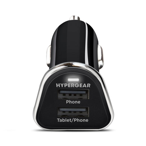 HyperGear Hi Power Dual USB Car Charger 3.4A Fast Charging