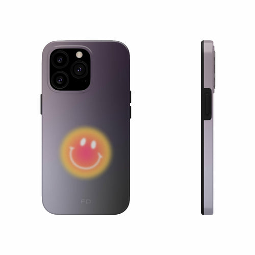 Smiley Face Tough iPhone Case with Wireless Charging