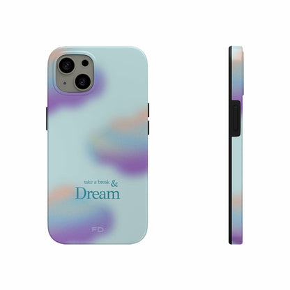 Take a Break and Dream iPhone Tough Case with Wireless Charging Support