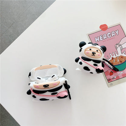 Bear Cow Bluetooth Wireless Earphone Case for AirPods 1 2 3 and Pro