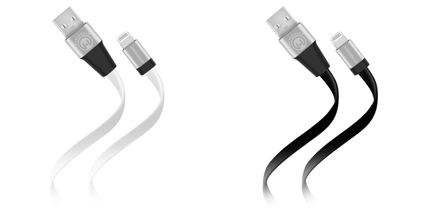 HyperGear Flexi USB to Lightning Flat Cable 6ft