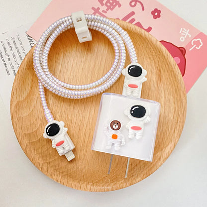 Changeable Charging Head Protective Cover Pink Lightweight Charger Protector For Iphone Portable Cute Mobile Phone Charger Cover