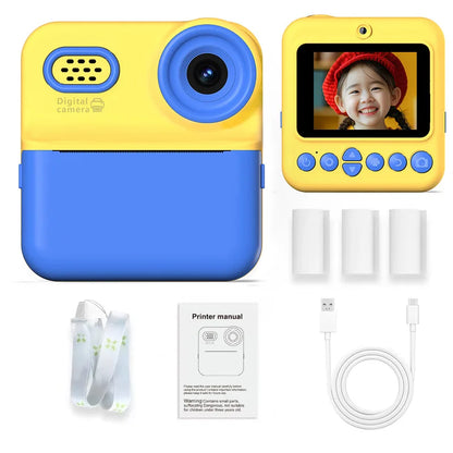 Kids HD Digital Camera – 1080P Video, Instant Thermal Print, Mini Design