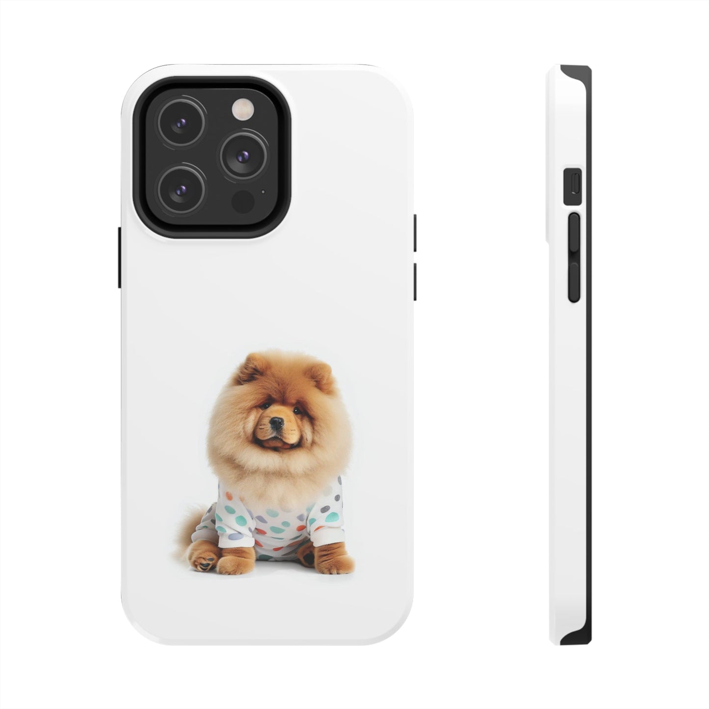 Fluffy Chow Chow Dog Tough Case for iPhone with Wireless Charging