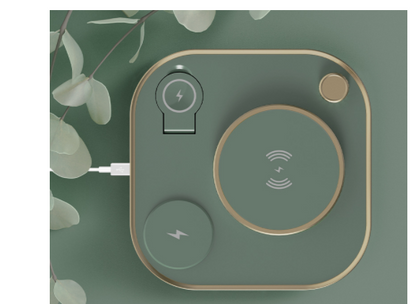New Three-in-one Wireless Magnetic Charger 15W Fast Charging