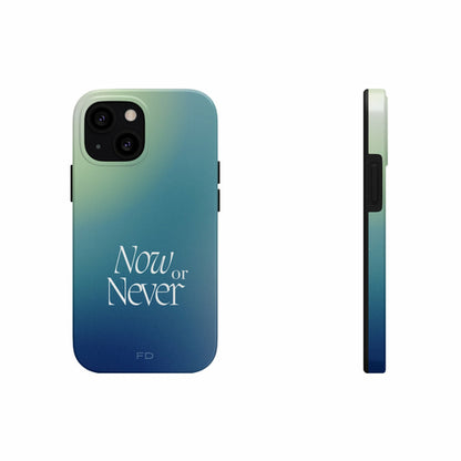 Now or Never Tough iPhone Case with Wireless Charging