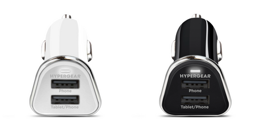 HyperGear Hi Power Dual USB Car Charger 3.4A Fast Charging