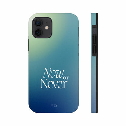 Now or Never Tough iPhone Case with Wireless Charging