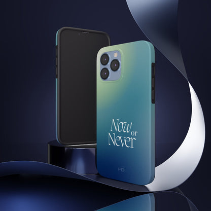 Now or Never Tough iPhone Case with Wireless Charging