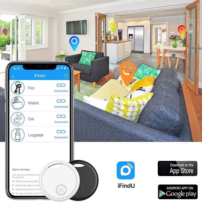 Crystal S8 Mini GPS Smart Tracker Bluetooth 5.0 Portable Anti-Lost Reminder Device For Pets Bag Kids Finder Tracking Locator New