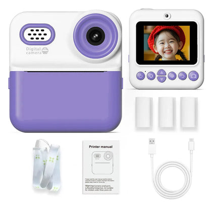 Kids HD Digital Camera – 1080P Video, Instant Thermal Print, Mini Design