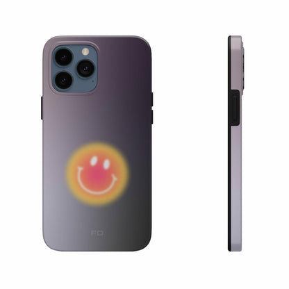 Smiley Face Tough iPhone Case with Wireless Charging