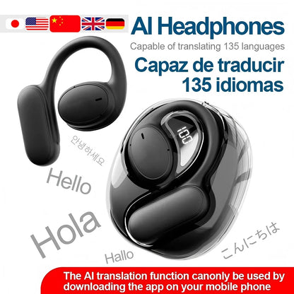 Openair5 AI Translation Earphones – Hanging Bluetooth Design