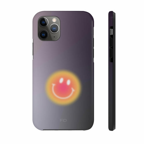 Smiley Face Tough iPhone Case with Wireless Charging