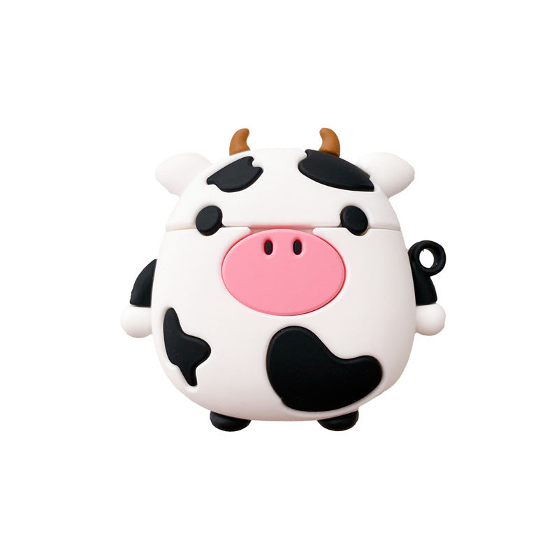Adorable Sitting Cow AirPods Case