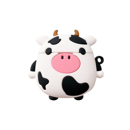 Adorable Sitting Cow AirPods Case