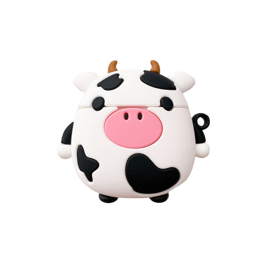 Adorable Sitting Cow AirPods Case