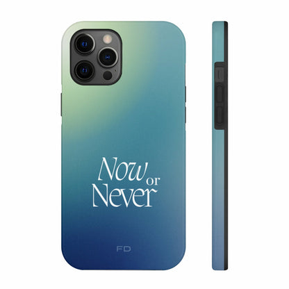 Now or Never Tough iPhone Case with Wireless Charging