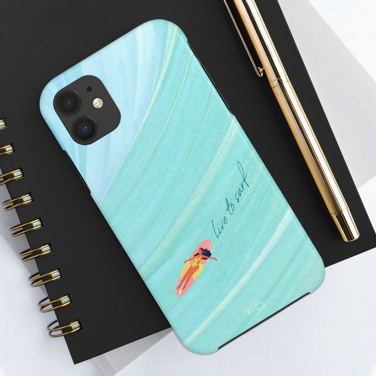 Live to Surf Tough iPhone Case with Wireless Charging