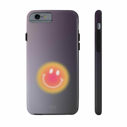 Smiley Face Tough iPhone Case with Wireless Charging