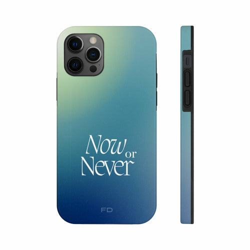 Now or Never Tough iPhone Case with Wireless Charging