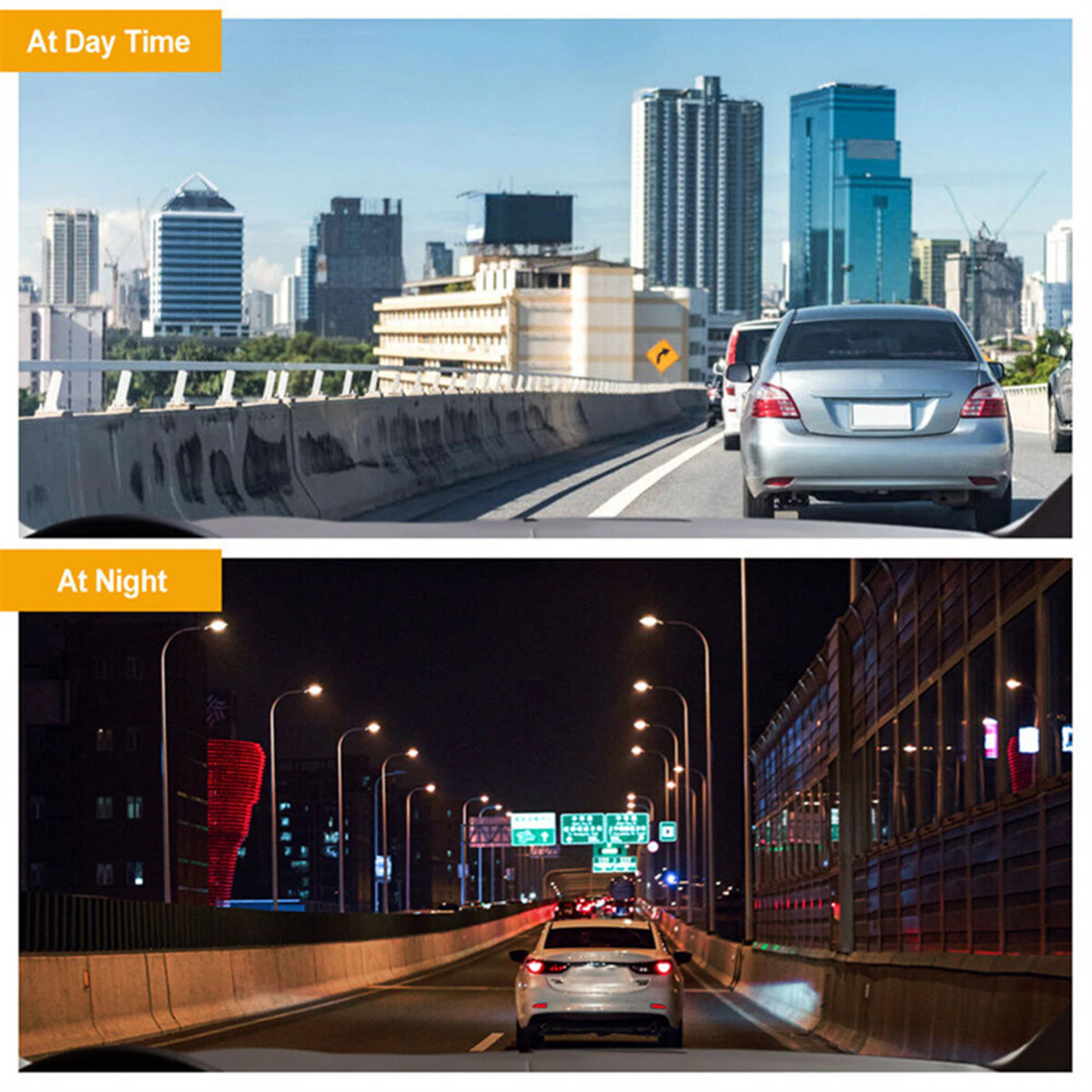 1080P Triple Lens Dash Cam with Front, Rear & Cabin Cameras