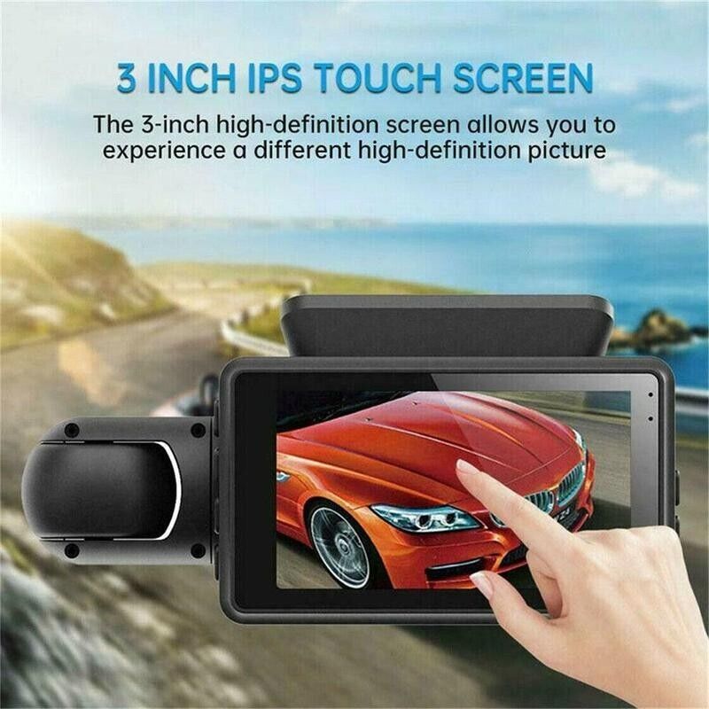 1080P Dual Dash Cam with Front and Rear Cameras