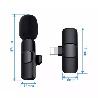 Lavalier Microphone Wireless Audio Video Recording Mini Mic For