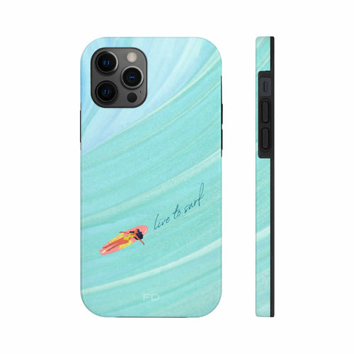 Live to Surf Tough iPhone Case with Wireless Charging