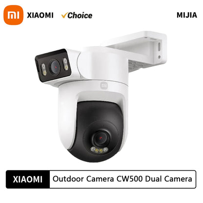 Xiaomi CW500 Dual-Camera Outdoor CCTV – AI Detection, Full-Color Night Vision, IP66 Waterproof