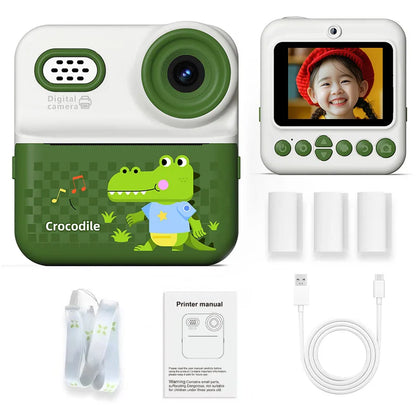 Kids HD Digital Camera – 1080P Video, Instant Thermal Print, Mini Design
