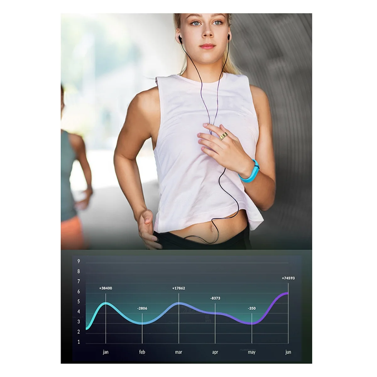 AD41-SR200 Smart Ring Activity Fitness Tracker Blood Oxygen Blood Pressure Sleep Monitor Finger Ring for IOS Android