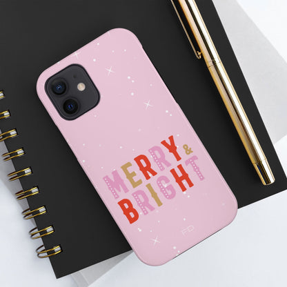 Merry & Bright Tough iPhone Case with Wireless Charging