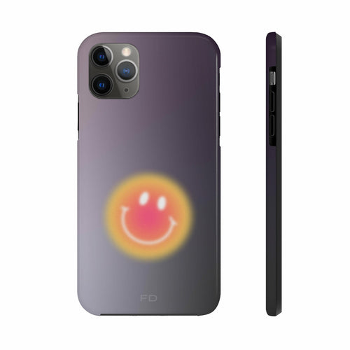 Smiley Face Tough iPhone Case with Wireless Charging
