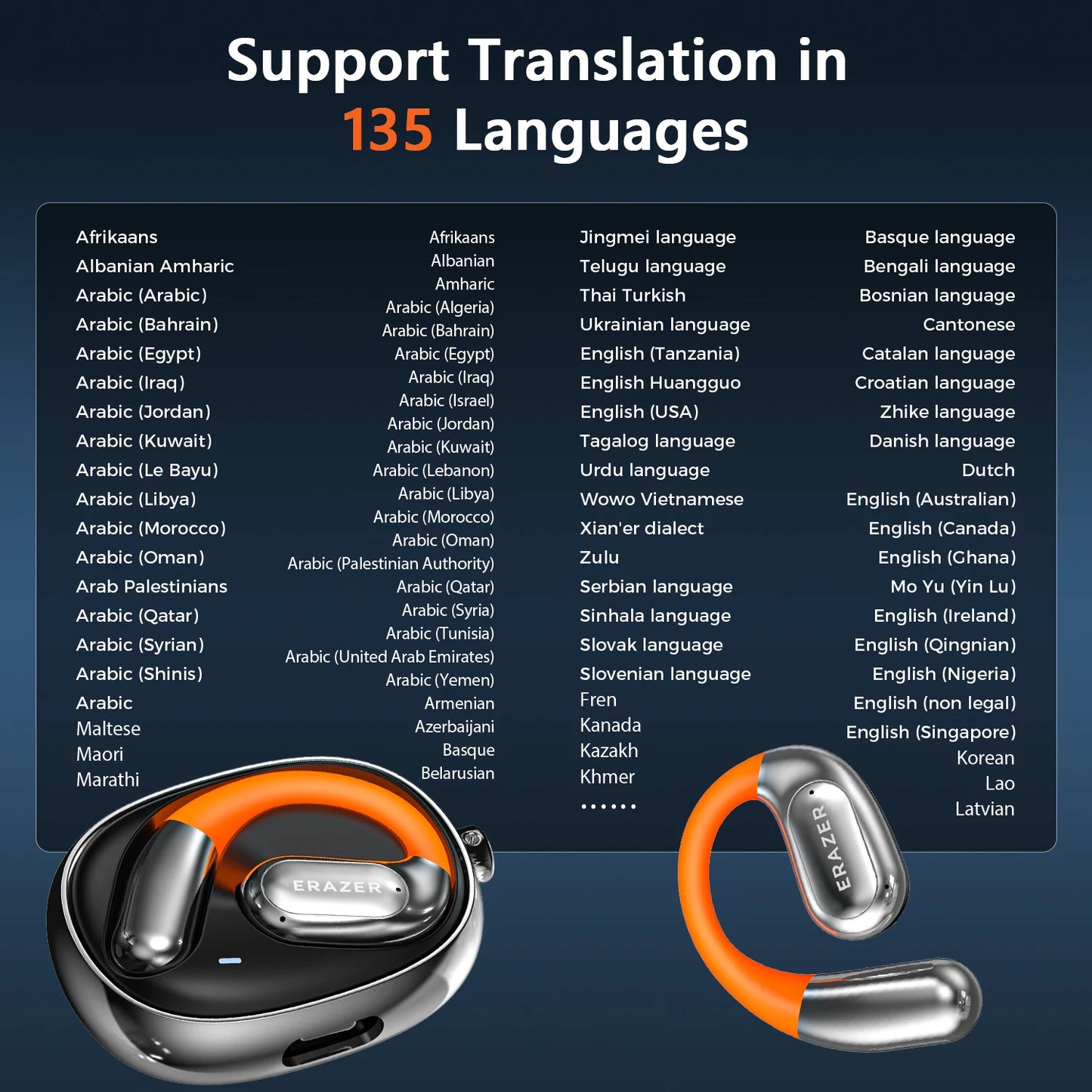 ERAZER XF31 AI Bluetooth Translation Earbuds