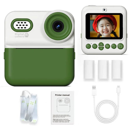 Kids HD Digital Camera – 1080P Video, Instant Thermal Print, Mini Design