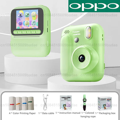 OPPO Kids Instant Camera – 1080P Video, Thermal Print, 32GB, Games & Music