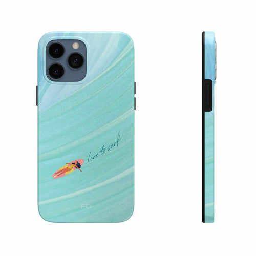 Live to Surf Tough iPhone Case with Wireless Charging