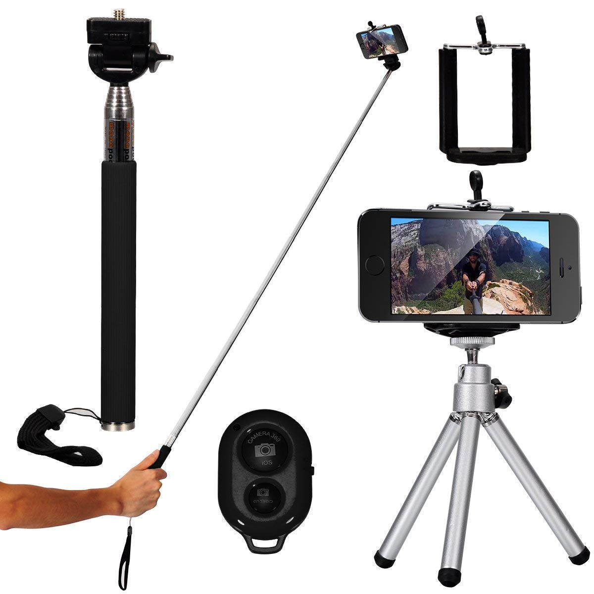 11 in 1 Smartphone Camera Lens & Selfie Kit Zoom Light Tripod & More