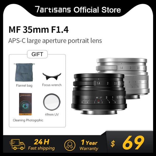 7artisans 7 Artisans 35mm F1.4 Mark Ii Aps-c Prime Lens For Sony E