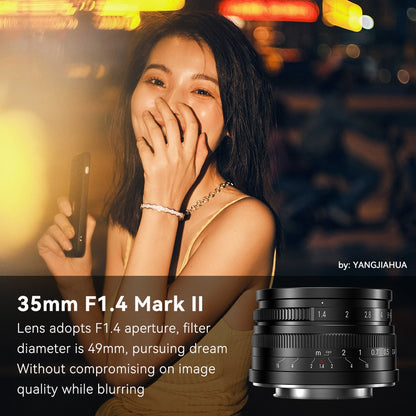 7artisans 7 Artisans 35mm F1.4 Mark Ii Aps-c Prime Lens For Sony E