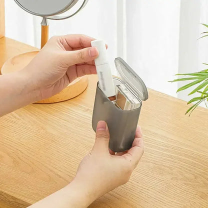 Portable Travel Data Cable Storage Box (with Lid), Phone Charger Storage, Data Cable, Data Head, Lipstick, Earrings